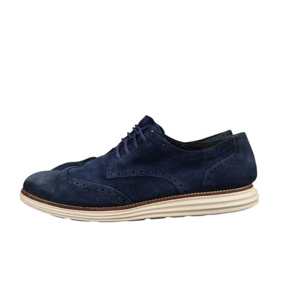 Cole Haan Shoes Mens 13 Oxfords Wingtip Lunargrand Leather Classic Blue Fashion main image 6